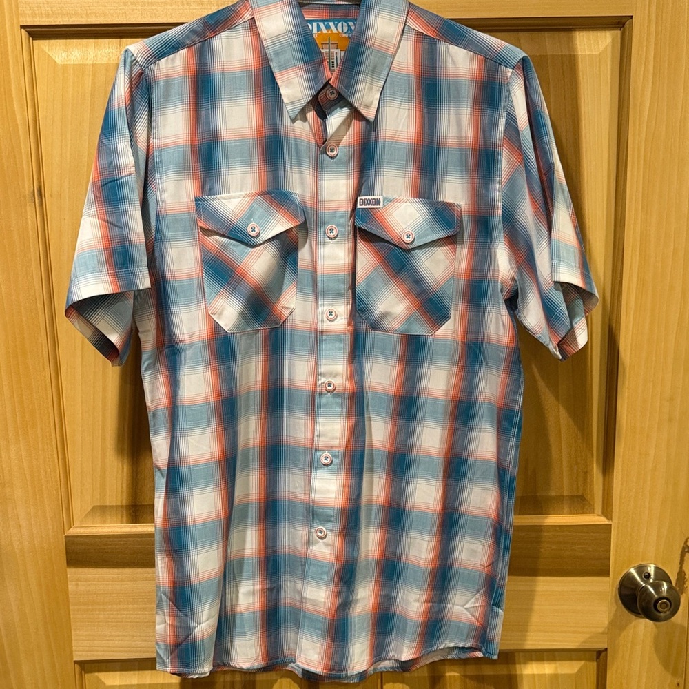 DixxonMen's Blue and Red Plaid Shirt